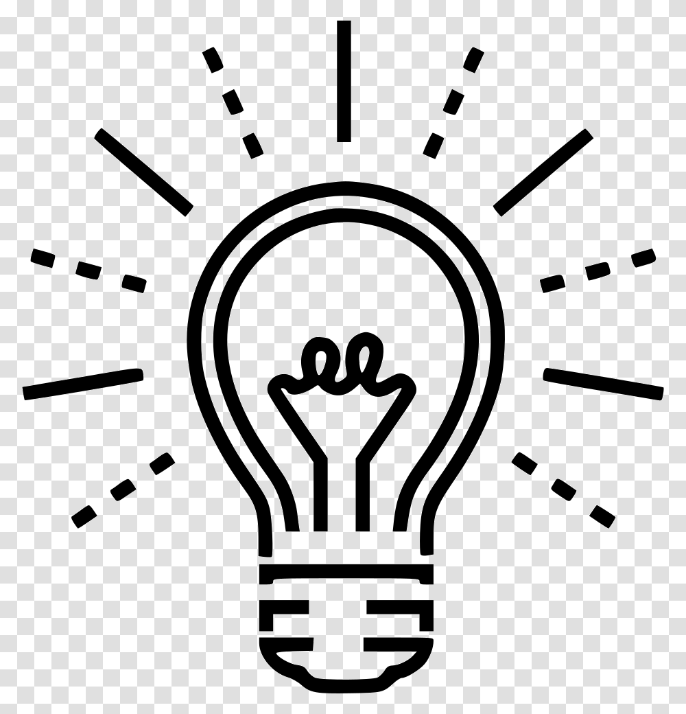 Creative Brain Clipart Creative Brain Icon, Light, Lightbulb, Stencil Transparent Png