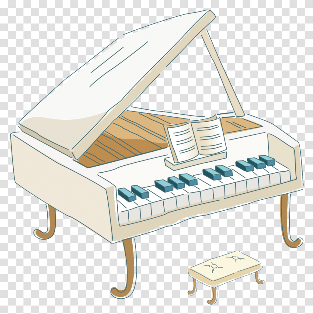 Creative Cartoon Piano Children Play The Piano, Grand Piano, Leisure Activities, Musical Instrument Transparent Png