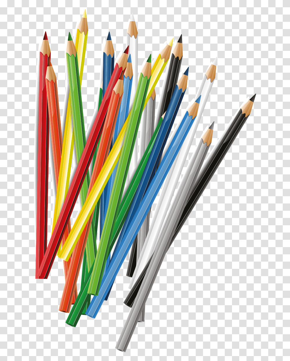 Creative Color Pencil Free Coloured Pencils, Brush, Tool, Wire, File Transparent Png