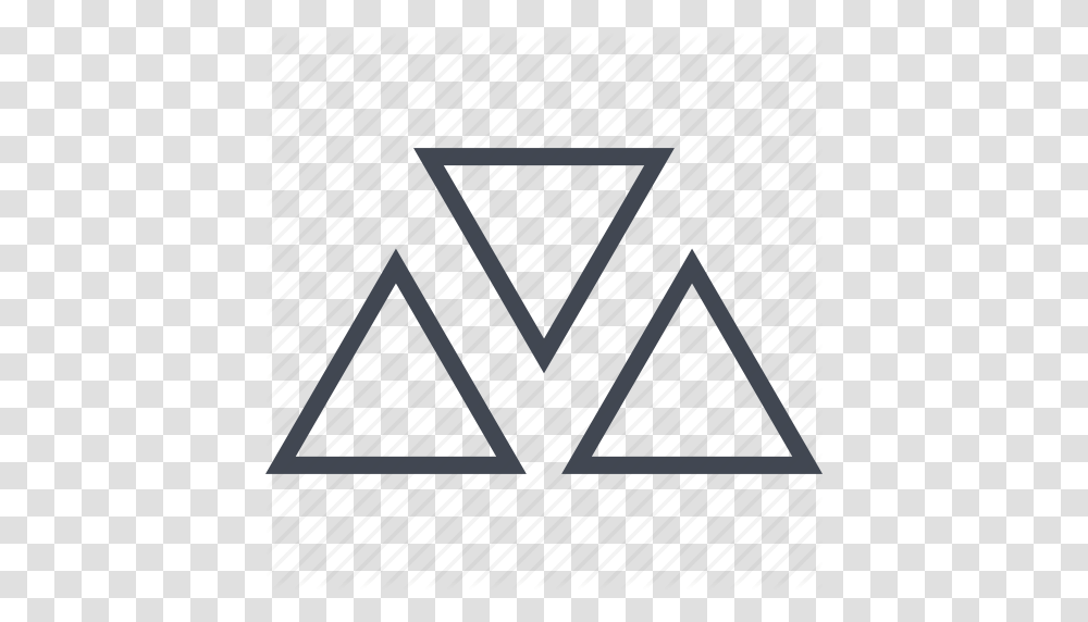 Creative Design Three Triangles Icon Transparent Png