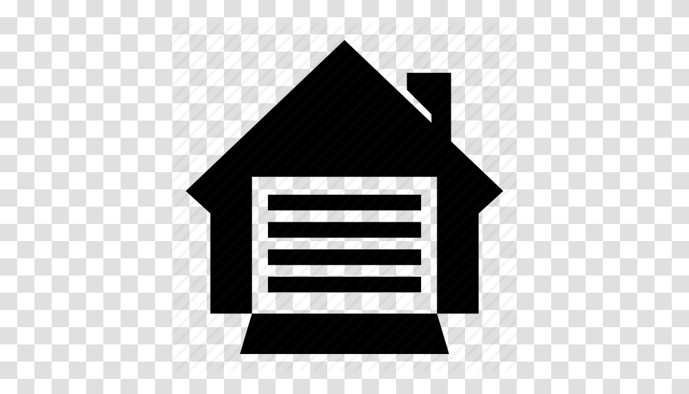 Creative Document Door Garage Open Icon, Housing, Building, Cabin, House Transparent Png