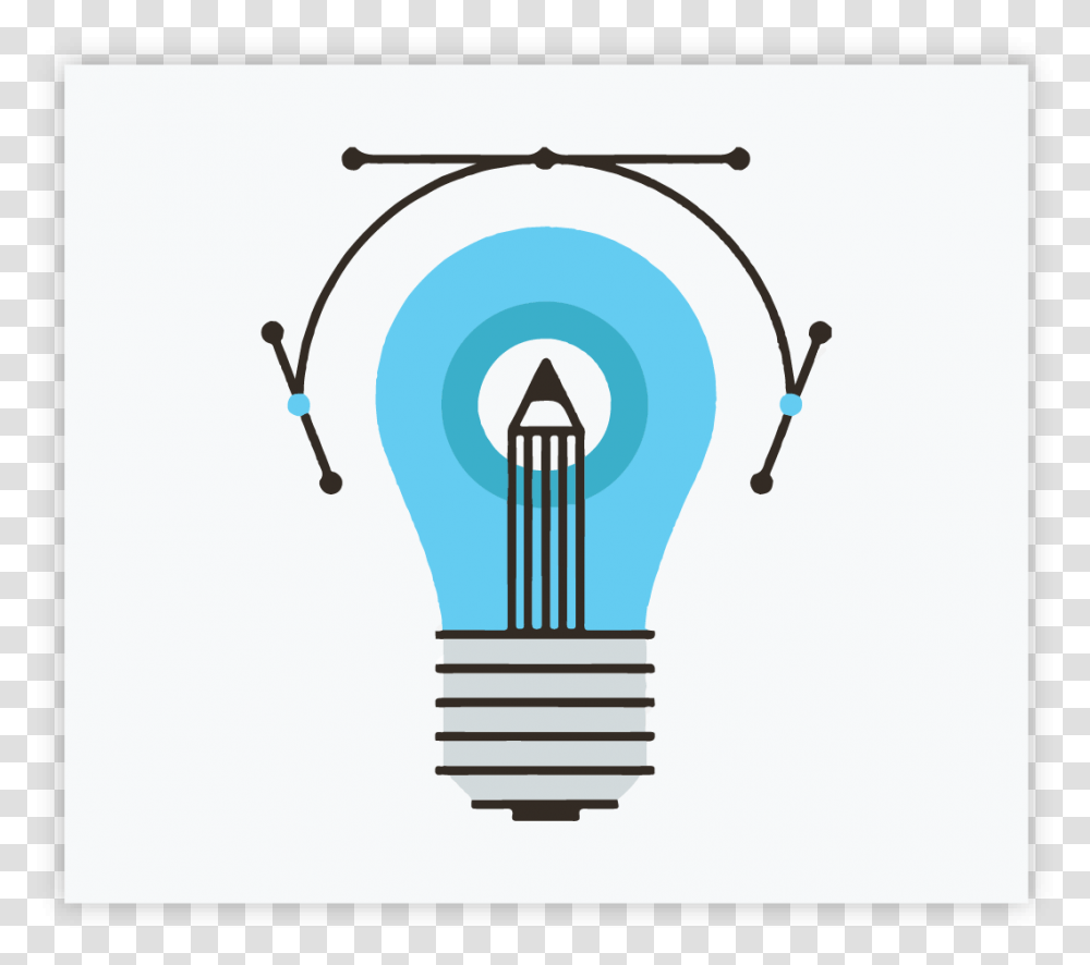 Creative Draw Creativity Design Lightbulb Idea Artistic Illustration Transparent Png