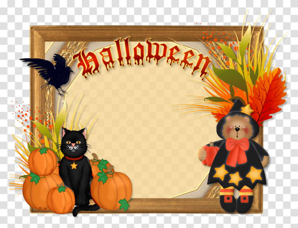 Creative Elegance Designs Halloween Frame, Pet, Animal, Cat, Mammal Transparent Png