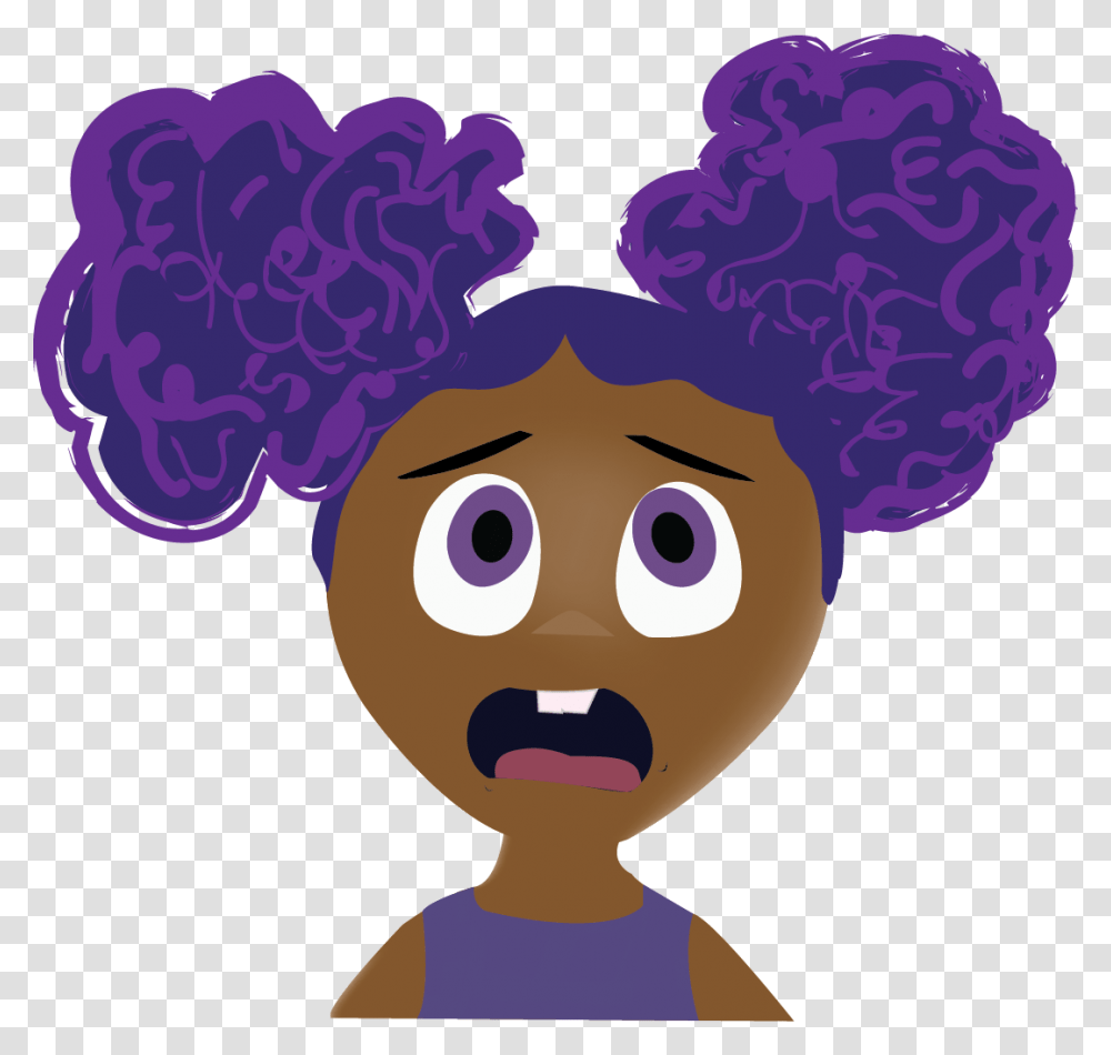 Creative Elements Based On Pixar's Inside Out Cartoon, Hair, Head, Purple Transparent Png