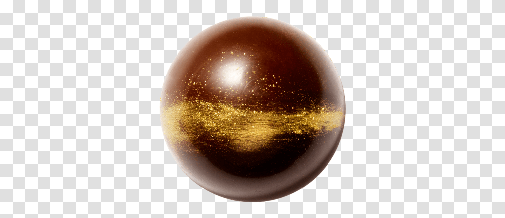 Creative Gold Metallic Powder Mona Lisa Chocolate Color Gradient Sphere Transparent Png