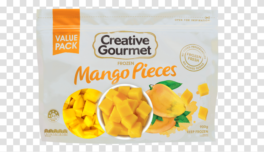Creative Gourmet Frozen Mango, Plant, Fruit, Food, Sliced Transparent Png