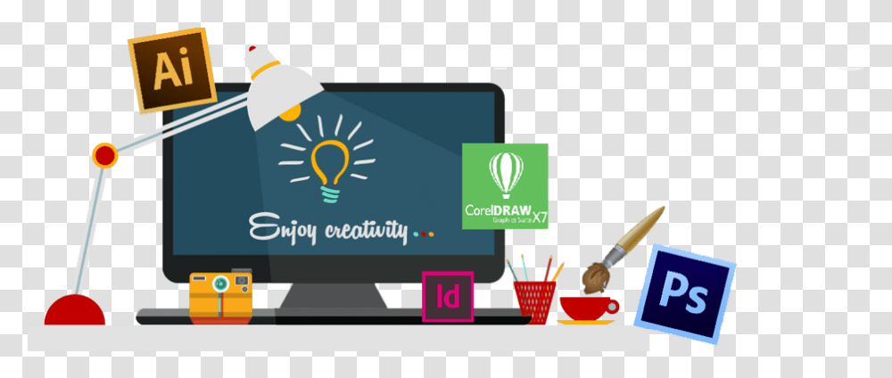 Creative Graphic Design, Computer, Electronics, Monitor, Screen Transparent Png