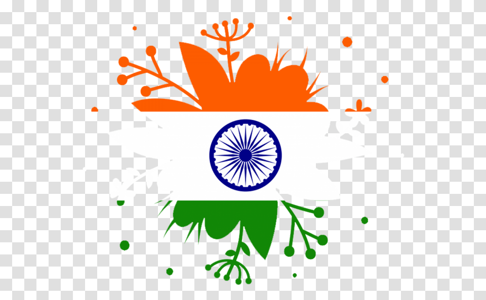 Creative Grunge Brush Splash For Republic Day Of India Creative Indian Flag, Poster, Advertisement Transparent Png