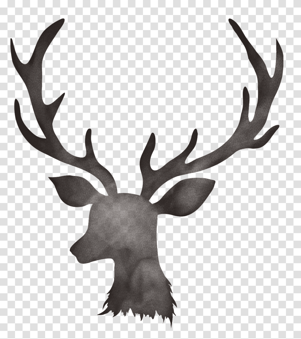 Creative Hand Painted Antler Element Free Download, Axe, Tool, Bronze Transparent Png