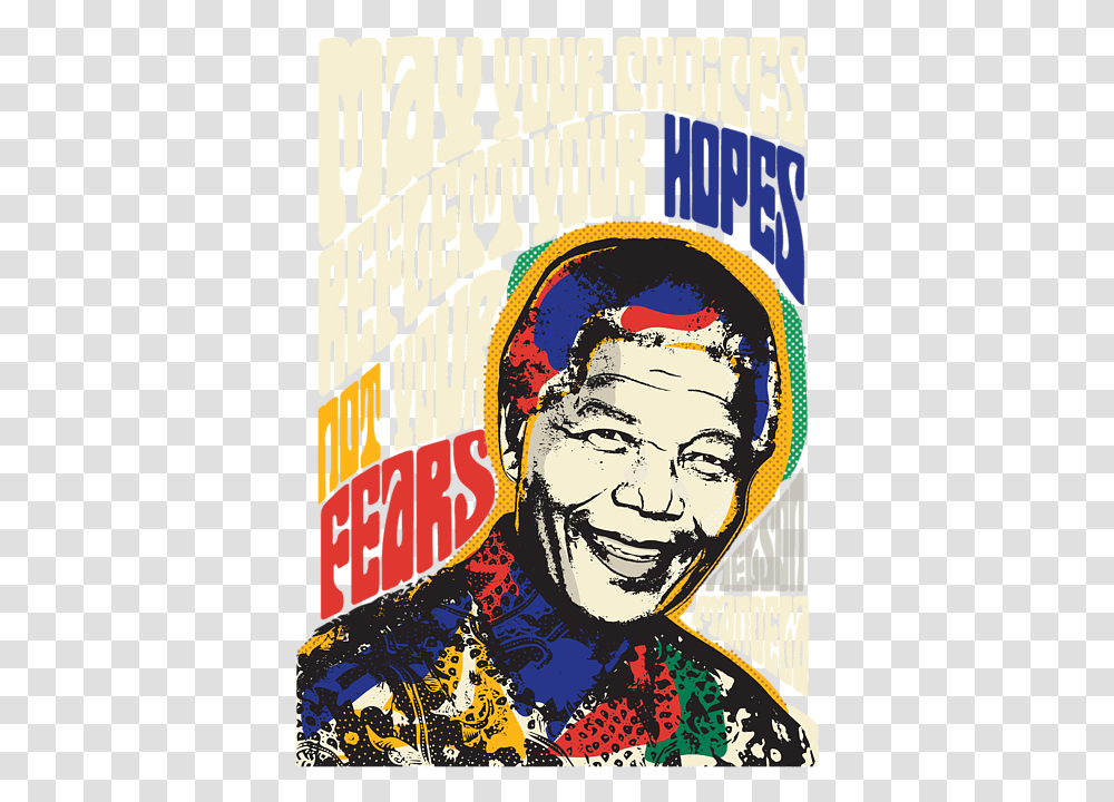 Creative Nelson Mandela Poster, Label, Advertisement Transparent Png