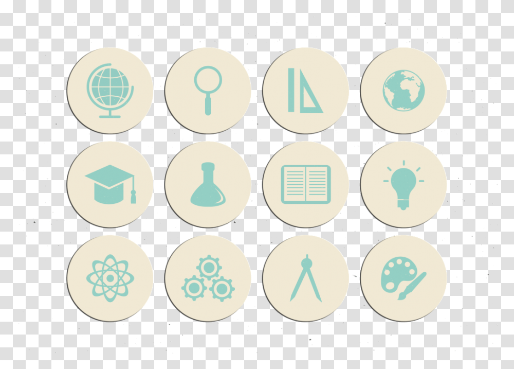 Creative Office Small Icon Circle, Number, Word Transparent Png