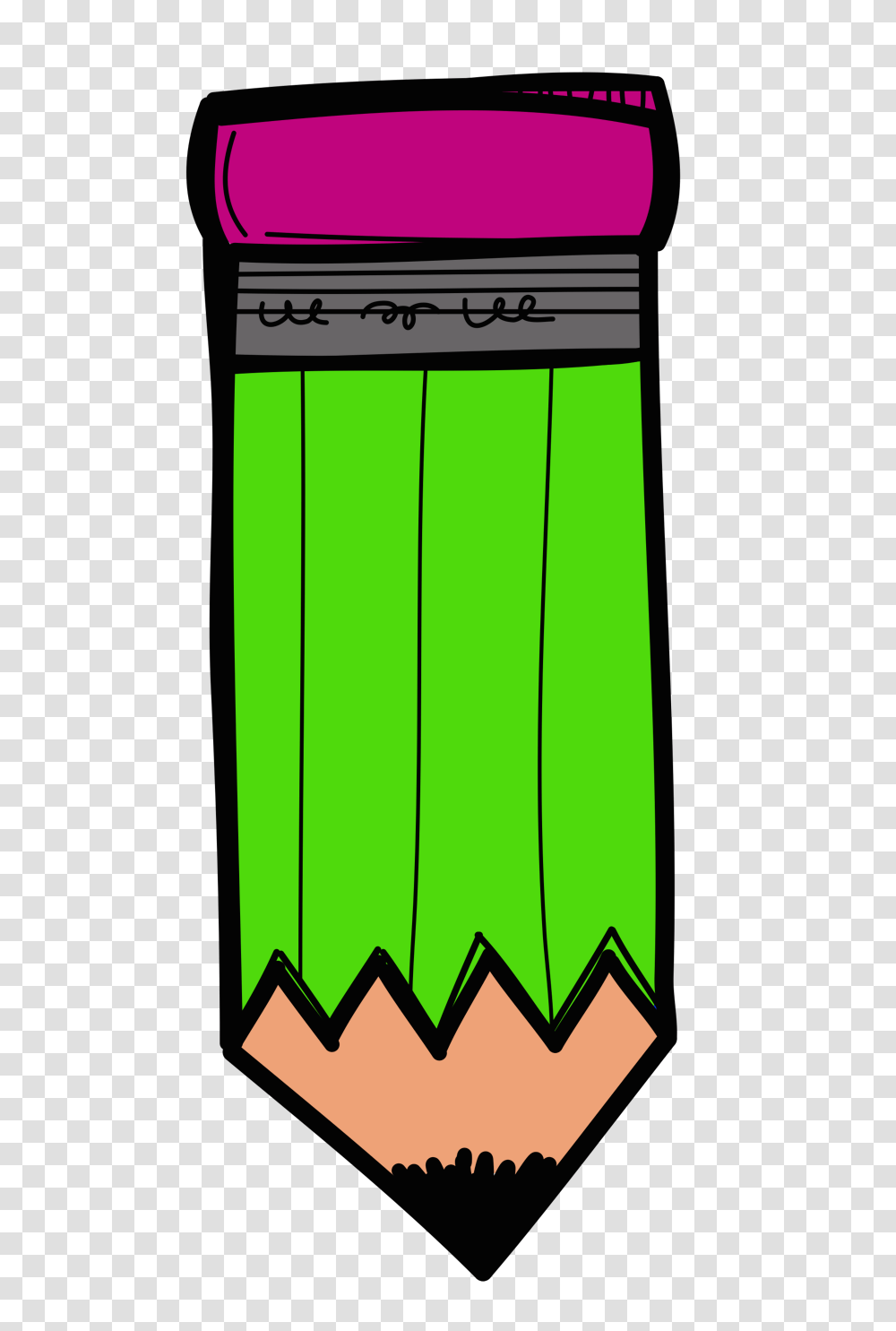 Creative Pencil Color Green Pencil Great Idea To Color Code Your, Lighting, Lamp Transparent Png