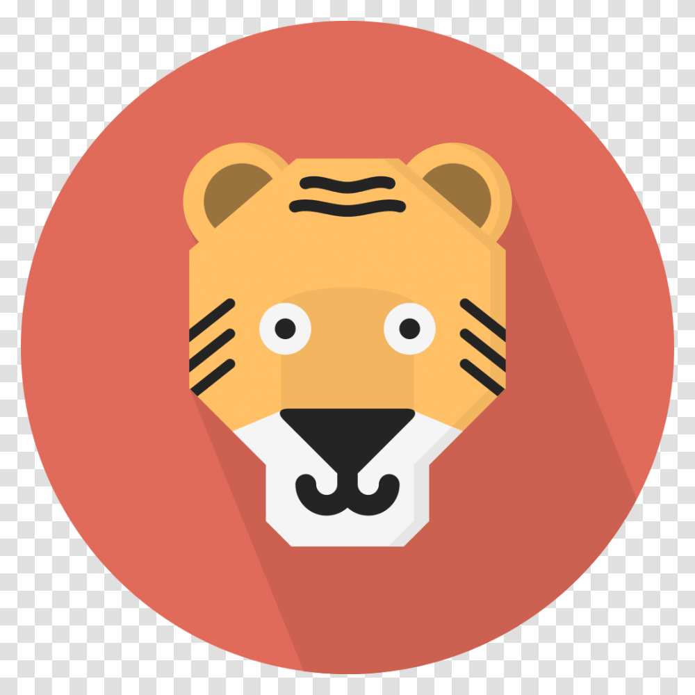 Creative Tail Animal Tiger Tiger Icon, Label, Mammal Transparent Png