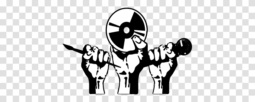 Creativity Music, Stencil, Silhouette, Hand Transparent Png