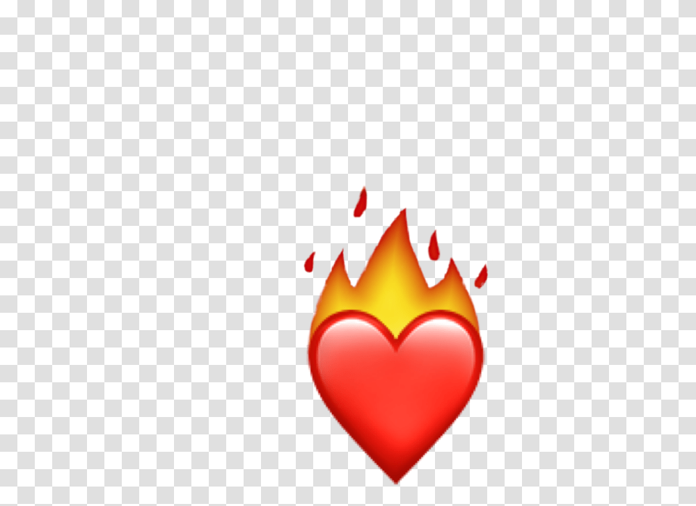 Creator Emoji Heart Fire Heart Cartoon Heart On Fire, Flame, Balloon, Candle, Diwali Transparent Png