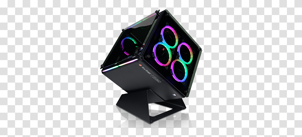 Creator Pc Ultimate Syber Cube, Lighting, Electronics, LED, Spotlight Transparent Png