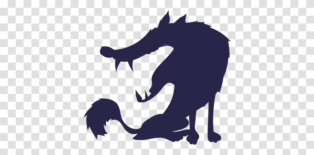 Creature Wolf Like Silhouette Ad Mythical Creature, Dragon Transparent Png