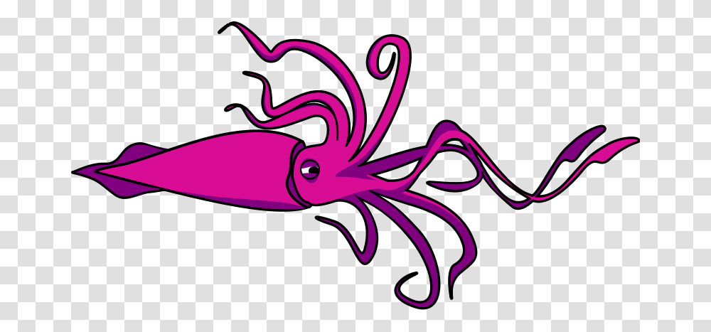 Creatures Cliparts, Seafood, Sea Life, Animal, Squid Transparent Png