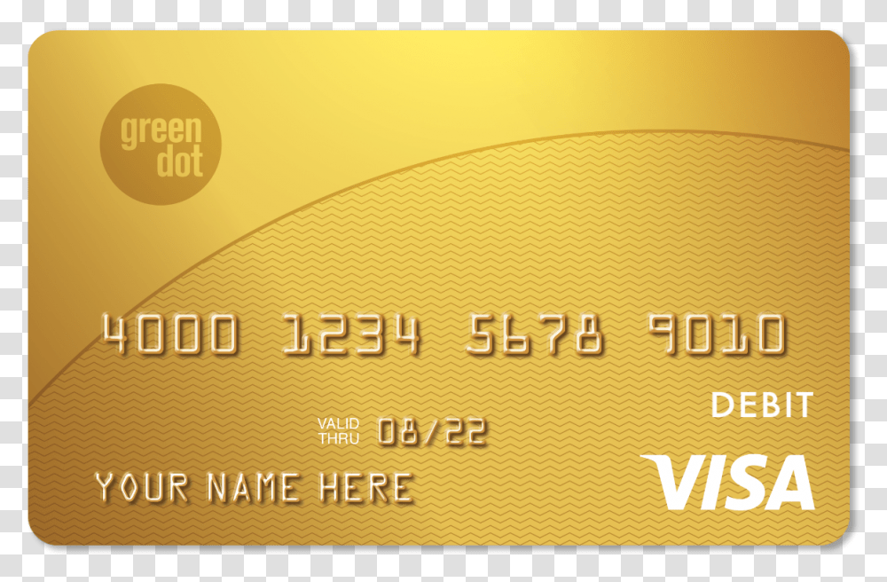 Credit Card Green Dot Debit Card, Business Card, Paper Transparent Png