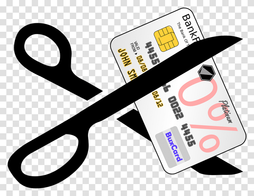Credit Card Scissors Cutting Financial Debt Paying Off Debt Clipart, Paper, Business Card, Id Cards Transparent Png