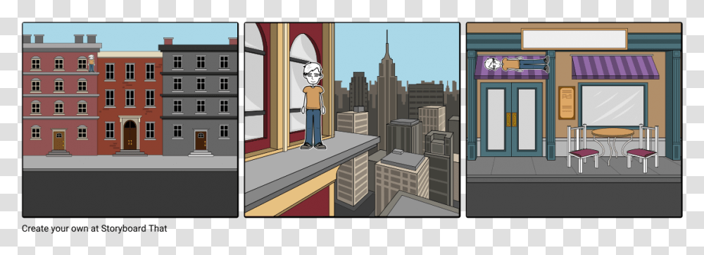 Credit Report Comic Strip, High Rise, City, Urban, Building Transparent Png