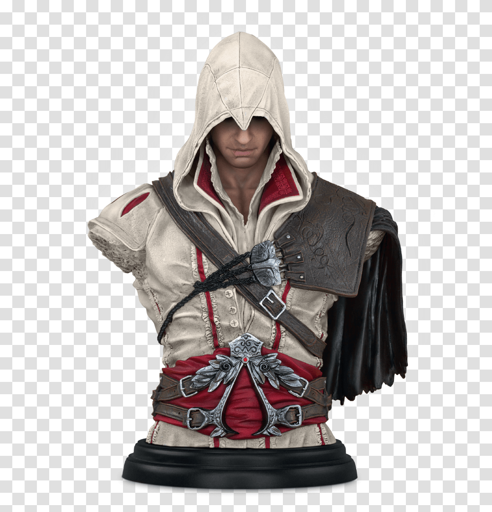 Creed Ezio Bust, Hood, Costume, Sweatshirt Transparent Png