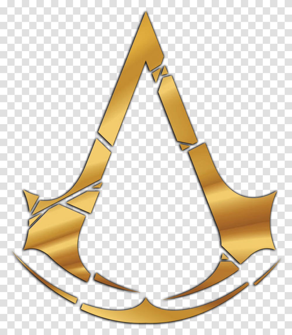 Creed Golden Logo Uploaded By Assassin Creed Logo Pgn, Triangle, Symbol, Skin, Arrow Transparent Png
