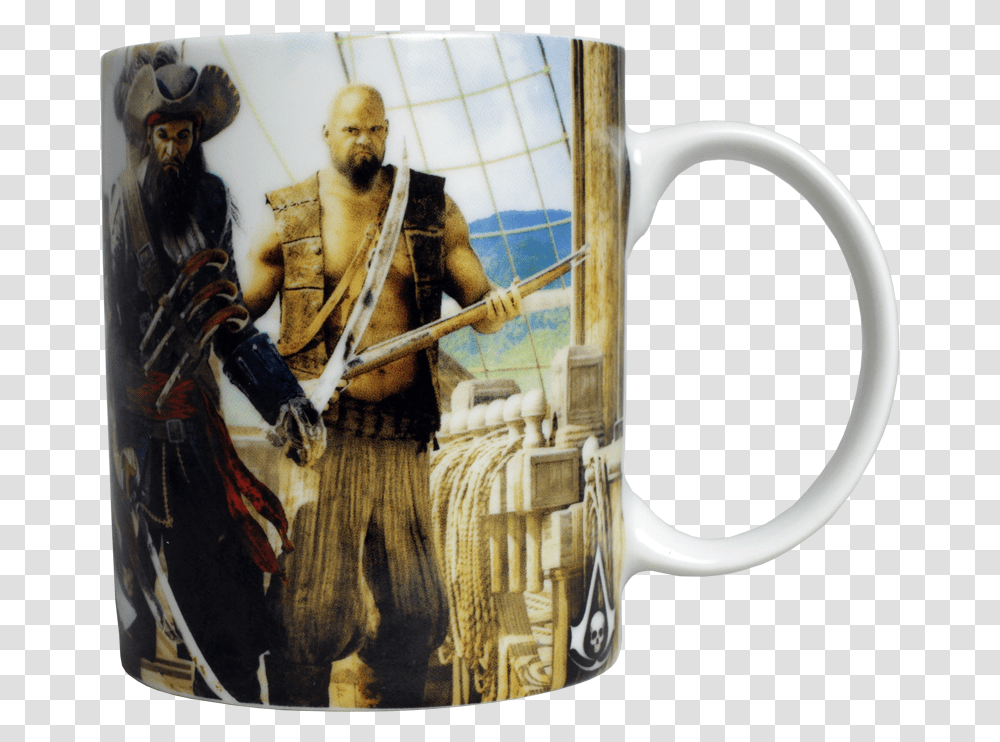 Creed Iv Black Flag, Coffee Cup, Person, Human, Stein Transparent Png