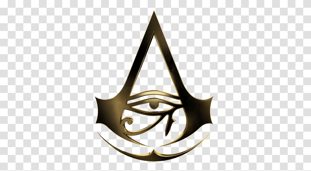 Creed Origins Logo Assassins Creed Origins Logo, Symbol, Trademark, Triangle Transparent Png