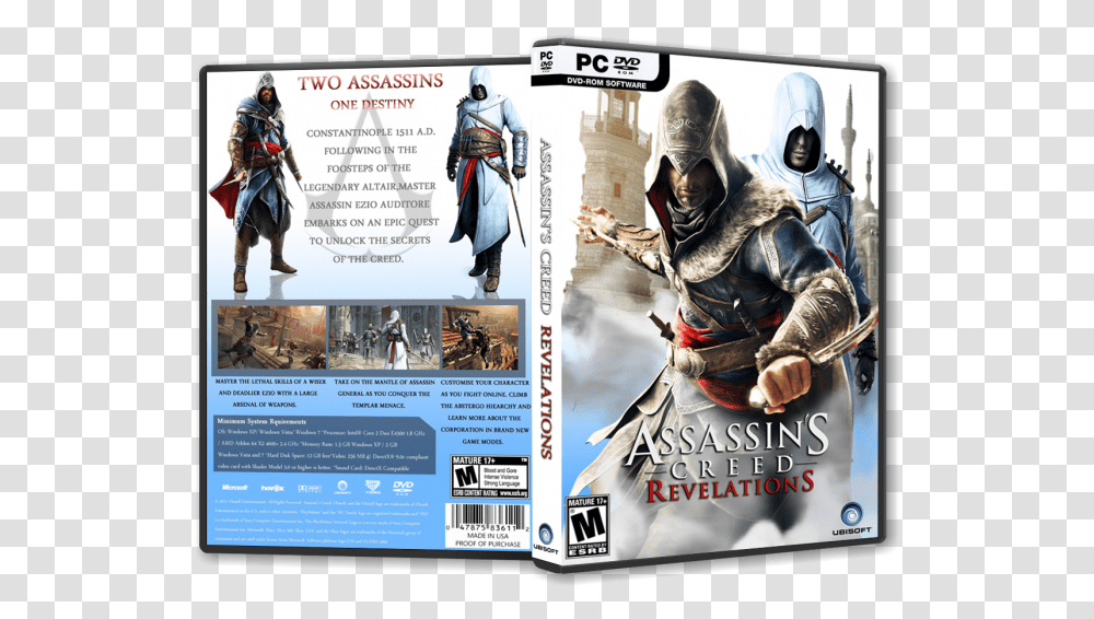 Creed Revelations, Person, Human, Advertisement, Poster Transparent Png