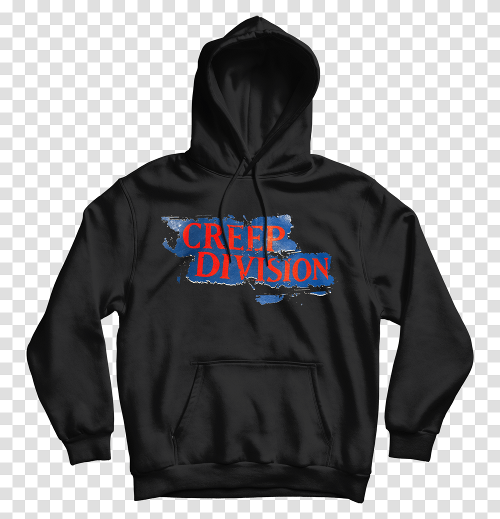 Creep Division Hooded Sweatshirt Hoodie, Apparel, Sweater, Person Transparent Png