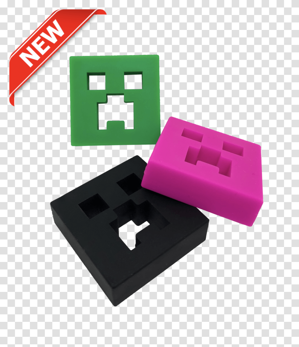 Creeper Face Colours Cut Out Copy Plastic, Pac Man Transparent Png