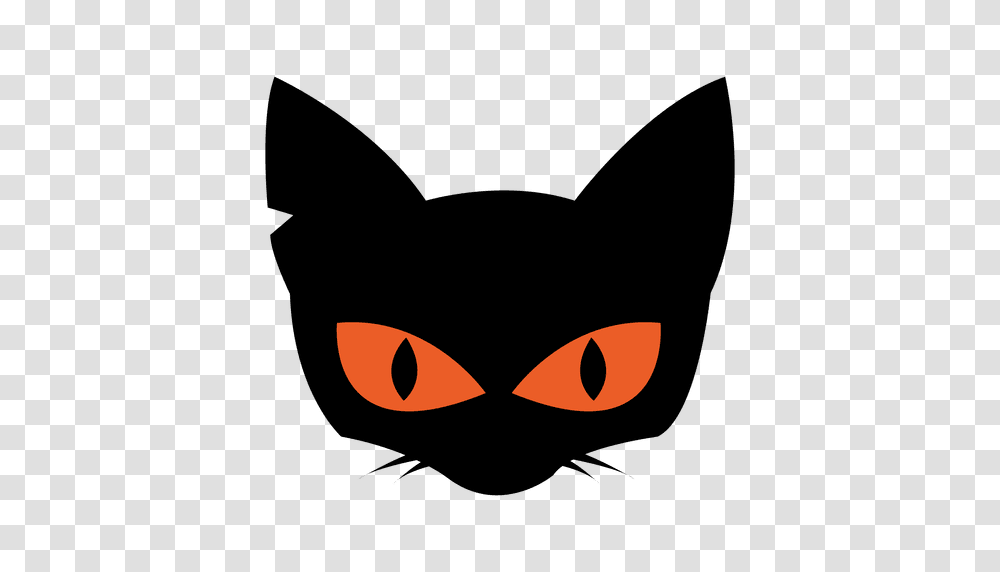 Creepy Cat Head, Pet, Mammal, Animal, Black Cat Transparent Png