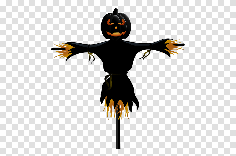 Creepy Clipart Scarecrow, Halloween, Bird, Animal, Batman Transparent Png