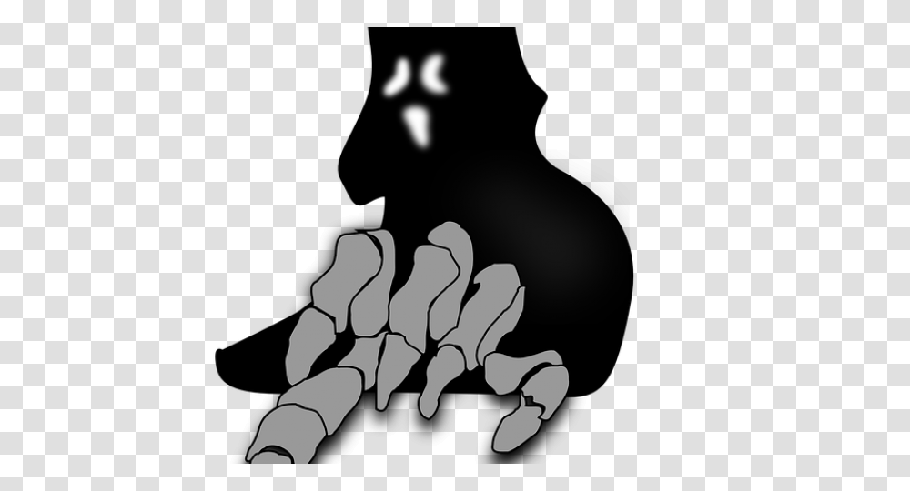 Creepy Clipart Scary Ghost, Hook, Claw, Stencil Transparent Png