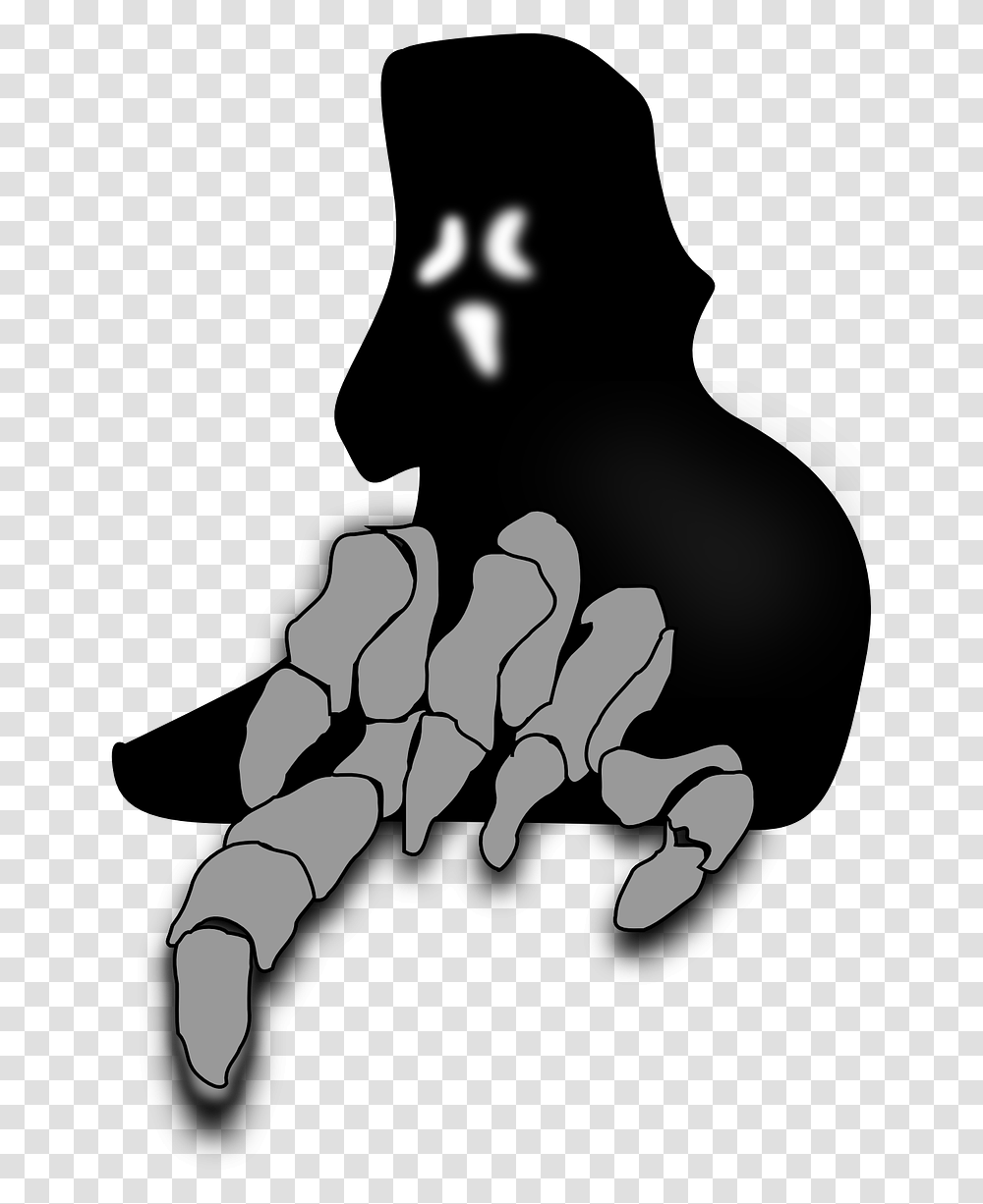Creepy Clipart, Stencil, Hook, Claw, Hand Transparent Png