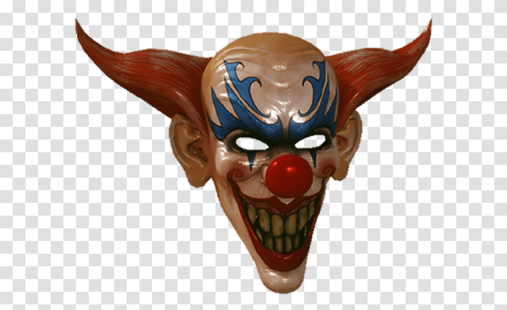 Creepy Clown Mask Clown, Performer, Person, Human, Figurine Transparent Png