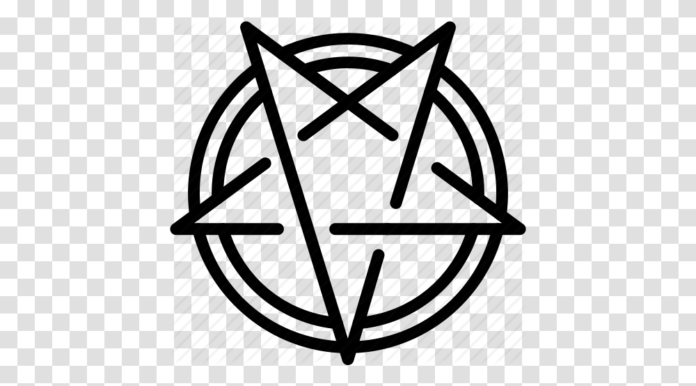 Creepy Devil Evil Pentagram Scary Spell Icon, Triangle, Sphere, Chair, Furniture Transparent Png