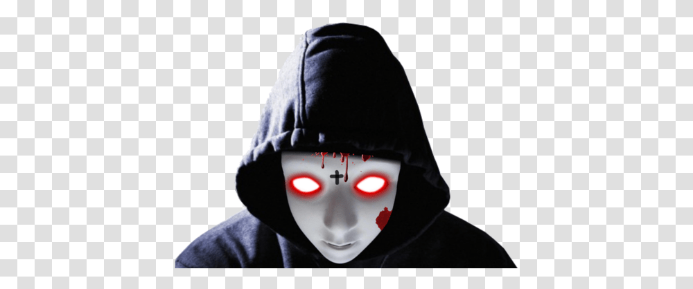 Creepy Hacker, Clothing, Apparel, Hood, Sweatshirt Transparent Png