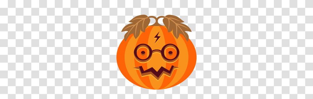 Creepy Halloween Jack O Lantern Monster Potter Pumpkin, Vegetable, Plant, Food, Poster Transparent Png