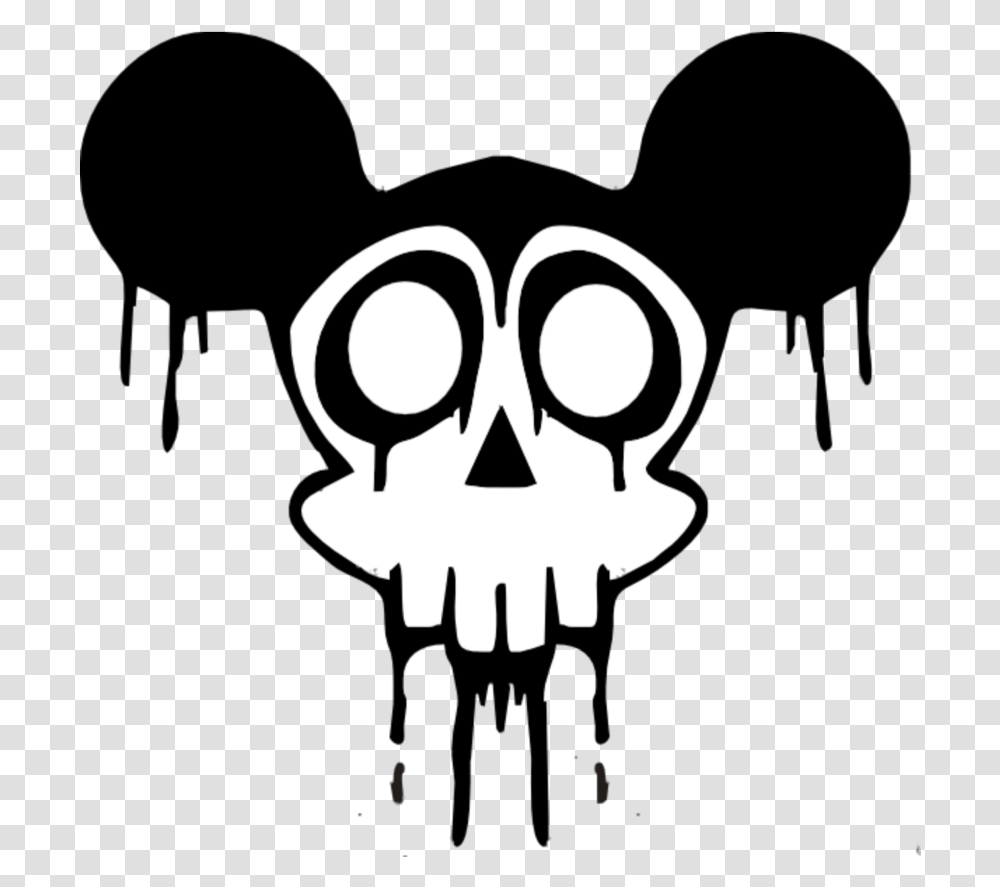 Creepy Hand Clipart Skull Mickey, Stencil, Dynamite, Bomb, Weapon Transparent Png