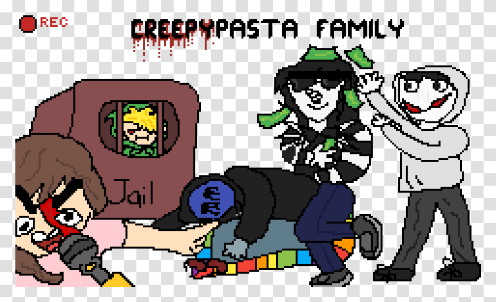 Creepy Man Creepypasta Family, Book Transparent Png