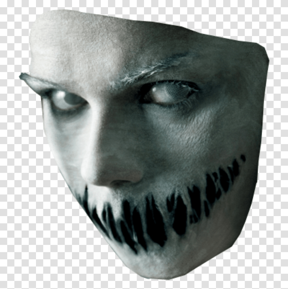 Creepy Man Scary Face Halloween, Head, Mouth, Lip, Teeth Transparent Png