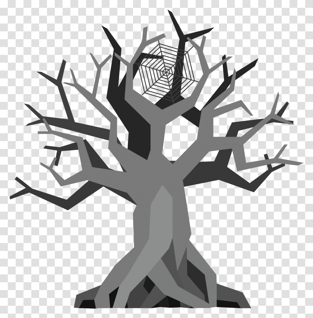 Creepy Tree Portable Network Graphics, Plant, Root, Cross, Symbol Transparent Png