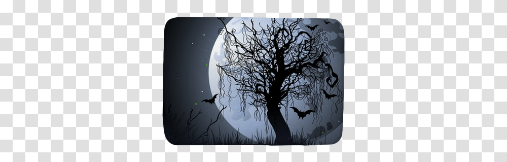 Creepy Tree We Live To Change Dead Tree With Moon Tattoo, Nature, Outdoors, Outer Space, Night Transparent Png