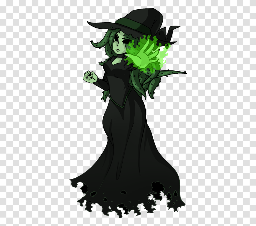 Creepy Witch Download Image Cartoon Witch Casting A Spell, Hat, Apparel, Person Transparent Png