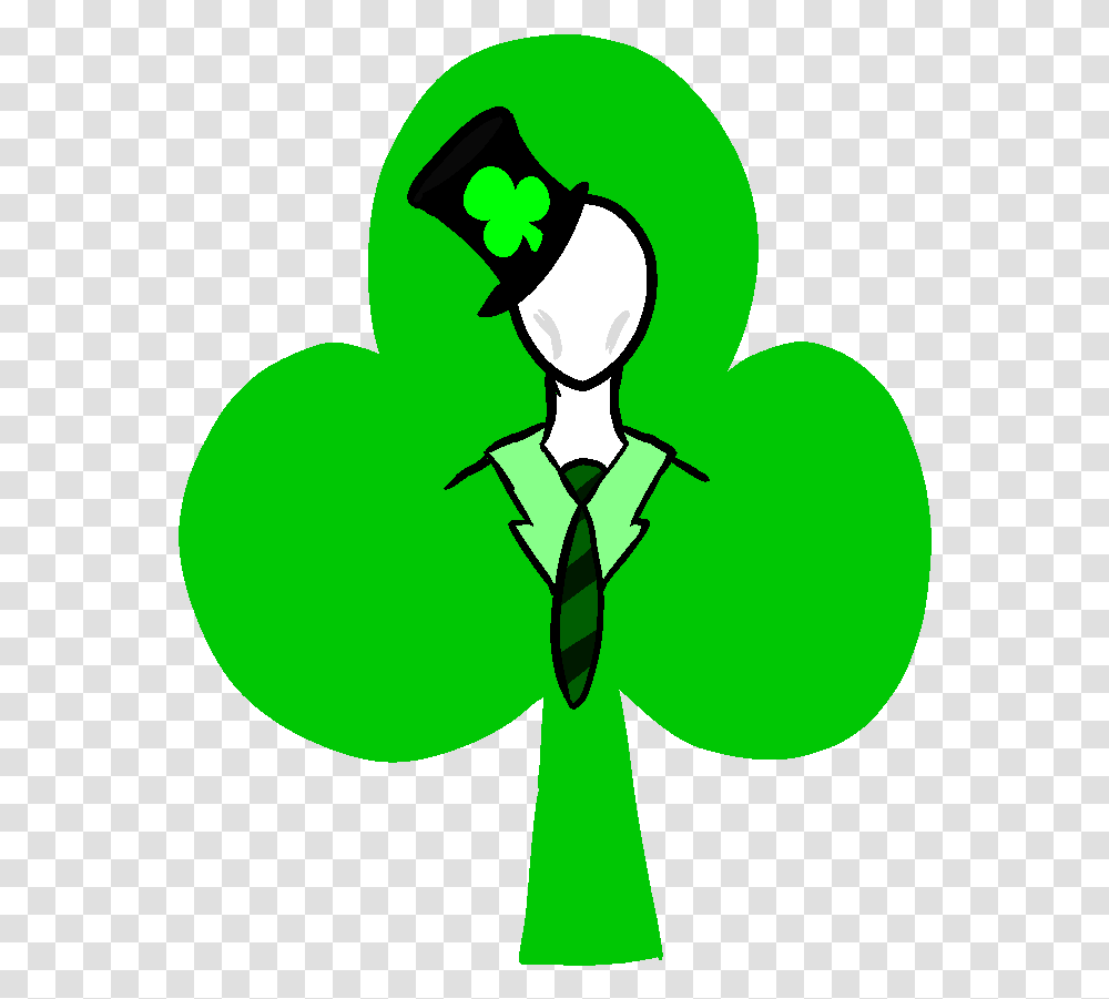 Creepypasta Irish Slenderman, Green, Recycling Symbol, Elf Transparent Png