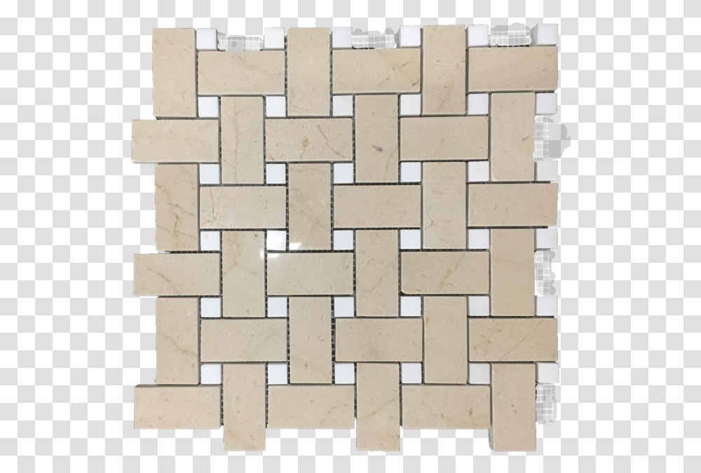 Crema Marfil Basketweave With 58 Wood, Pattern, Cross, Tile Transparent Png