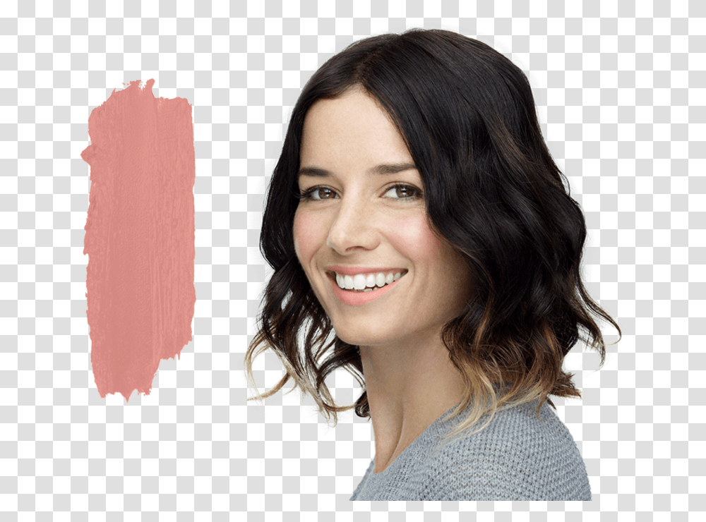 Creme Lipstick Girl, Face, Person, Smile, Female Transparent Png