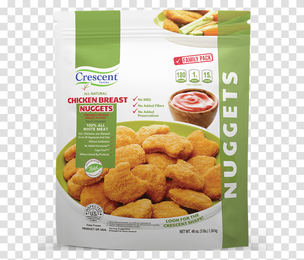 Crescent Foods, Menu, Nuggets, Fried Chicken Transparent Png